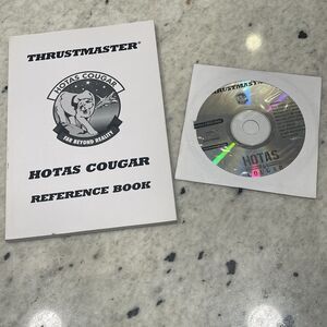Thrustmaster Hotas Cougar Reference Book Manual And Programming Software Disc ￼